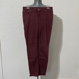 Lucky Brand Women's Dark Red Skinny Jeans